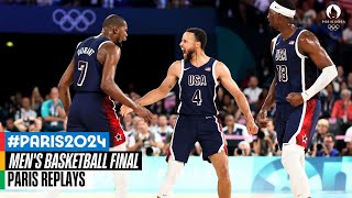 Mens Basketball Gold Medal Match 🏀  Full Replay  Paris Replays [upl. by Laerol847]