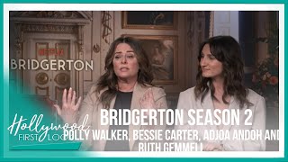 BRIDGERTON SEASON 2 2022  Polly Walker Bessie Carter Adjoa Andoh and Ruth Gemmell on Season 2 [upl. by Hgeilhsa]