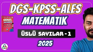 ÜSLÜ SAYILAR  1 Video  DGSKPSSALES Matematik  2025 [upl. by Ilera719]