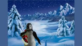 Silvester und Neujahr Glückwunschkarte mit Pinguin [upl. by Enileda]