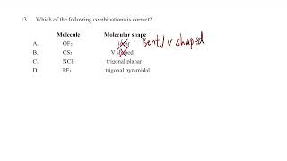 2019 CHEM DSE Paper 1A Q13 MC [upl. by Brenan]