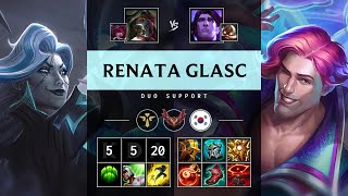 Renata Glasc Support vs Taric Vision Controller  KR Grandmaster Patch 1422 [upl. by Noiwtna846]