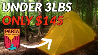 BEST BUDGET BACKPACKING TENT ONLY 145  Paria Bryce 1P Tent Review [upl. by Nivert]