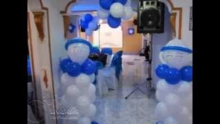 😇 DECORACION PRIMERA COMUNION  FIGURAS ANGELES EN GLOBOS [upl. by Karina]