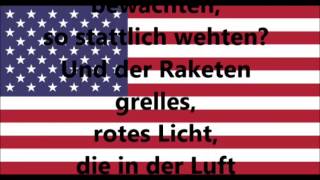 Nationalhymne von USA deutsche Übersetzung [upl. by Harlen]