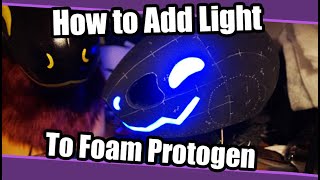 How Add Lights On Foam Protogen Heads  Fursuit Tutorial [upl. by Chi655]