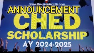 ANNOUCEMENT CHED SCHOLARSHIP APPLY NOW NA [upl. by Nivahb]