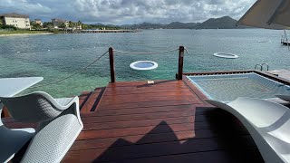 OvertheWater Honeymoon Butler Bungalow Resort Sandals Grande St Lucian [upl. by Eimot363]