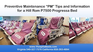 Hill Rom Progressa P7500 Bed Preventive Maintenance Overview Video 1 [upl. by Laeno]