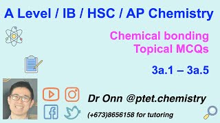 A Level IB HSC AP chemistry  MCQ tutorials  Chemical bonding  3a1  3a5 [upl. by Annia]