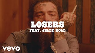 Post Malone  Losers Lyric Video ft Jelly Roll [upl. by Mountford]