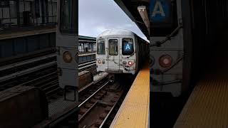 Lefferts Boulevard Bound R46 A train entering and leaving 80th Street [upl. by Nick]