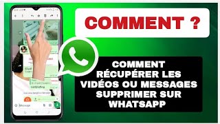 Comment récupérer les anciens messages supprimés de WhatsApp 2023  Restaurer le chat WhatsApp [upl. by Carmen]