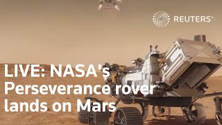 LIVE NASAs Perseverance rover lands on Mars [upl. by Tirrej]