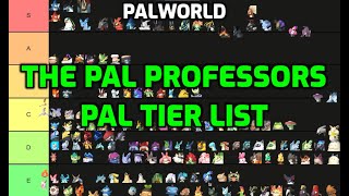 Palworld The Pal Professors Pal Tierlist  All Pals Ranked  Combat  Base Work  Mounts  Utility [upl. by Llesig765]