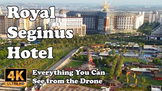 Royal Seginus Hotel from Drone Lara Antalya Turkey in 4K [upl. by Ramirolg707]