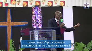 THEME GODLY RELATIONSHIP  PHILLIPIANS 2 16  ROMANS 12 918  10TH NOV 2024 SUNDAY SERVICE [upl. by Charters]