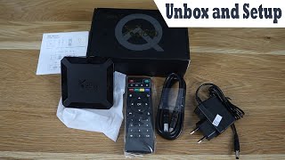 Unboxing X96Q Android TV Box  Install and Setup [upl. by Onitsuaf]