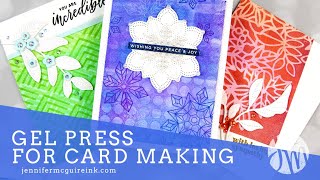 How To Use a Gel Press  MANY Cards [upl. by Turino]