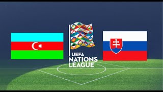 Azerbaijan vs Slovakia Highlights  Nations League 2024 [upl. by Ridley]