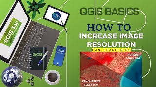 How to pansharp satellite images in QGIS  qgis Basics Class 13 [upl. by Christin]