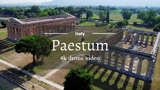 Paestum  4K drone video [upl. by Nutsud]