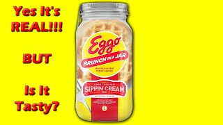 Eggo Brunch In A Jar Waffles And Syrup Sippin Cream Quick Review [upl. by Atalie]