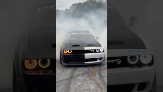 Listen to a real Supercharger Whine 🐈‍⬛🍷burnout hellcat dodgeofficial 707 [upl. by Nywnorb]