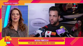 ¿Fue por Agustín ¡PLEITO entre Nicola Porcella y Gala Montes en REDES  Sale el Sol [upl. by Sitsuj]