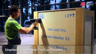 🇩🇪 HANDJET EBS260  verbesserter ultra mobiler Ink Jet Handdrucker [upl. by Zeidman]