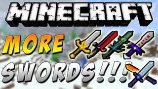 Minecraft More Swords Mod 1710 [upl. by Ailime]