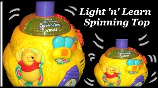 Vtech Disney Winnie The Pooh amp Friends Light and Learn Spinning Top Activity Musical Toy [upl. by Braca]