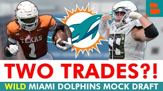 Dolphins Draft Rumors Miami Dolphins 7Round NFL Mock Draft Ft TWO Round 1 Trades [upl. by Yrek]