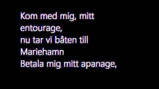 X3M feat Pandora  Drottningen av Åland Lyrics [upl. by Netnerb501]