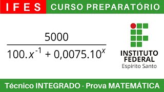 IFES 🔴 Curso Preparatório 202425 de MATEMÁTICA IFES Técnico Integrado ao Ensino Médio BoraIF [upl. by Desmund]