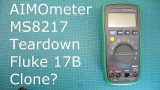 Aimometer MS8217 Multimeter teardown Fluke 17B Clone [upl. by Bary]