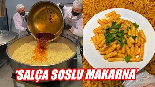 Salçalı Makarna Nasıl Yapılır  Polesan Catering [upl. by Aramac426]