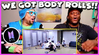 WE GOT BODY ROLLS BTS Blanket Kick DANCE PRACTICE Reaction [upl. by Jaye573]