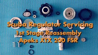 Scuba Regulator Service  First Stage Apeks FSR XTX200  ASMR  Ep 2  Reassembly [upl. by Sowell]