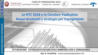 GUIDA SISMA BONUS 2019 VIDEO CORSO FORMAZIONE [upl. by Atirahs]