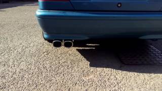 W202 c200 Custom Chrome exhaust sound [upl. by Aracat]