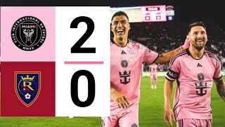 THREE POINTS SECURED  Inter miami vs Real salt lake  Highlights amp Goals  21st Feb 2024 [upl. by Anailuj]