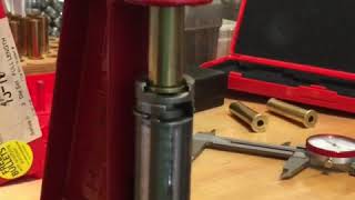 Loading 4570 ammunition on Lee single stage press with Hornady dies [upl. by Minton]