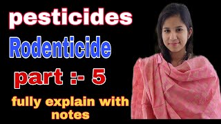 rodenticide  pesticides  part 5  anticoagulant rodenticide  non anticoagulant rodenticide [upl. by Michon125]