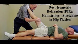 PostIsometric Relaxation PIR Hamstrings  Stretching into Hip Flexion [upl. by Sven]