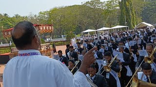 Brass band ensemble of 100 musicians play mesmerizing music on St Francis Xavier [upl. by Tuesday611]