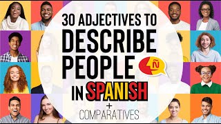 🧛‍♂️ How to describe and compare peoples appearance in Spanish  Basic vocabulary for beginners [upl. by Kylila852]