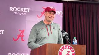 Kalen DeBoer previews 2024 ADay Game  Alabama Football [upl. by Byrom]