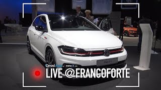 Volkswagen Polo GTI cera una volta la Golf sempre 200 CV turbo  Salone di Francoforte [upl. by Catarina]