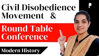 Civil Disobedience Movement amp Round Table Conference  Modern History [upl. by Leira]